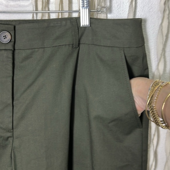 Hobbs London Green Cropped Trouser Size US14 - Picture 4 of 9